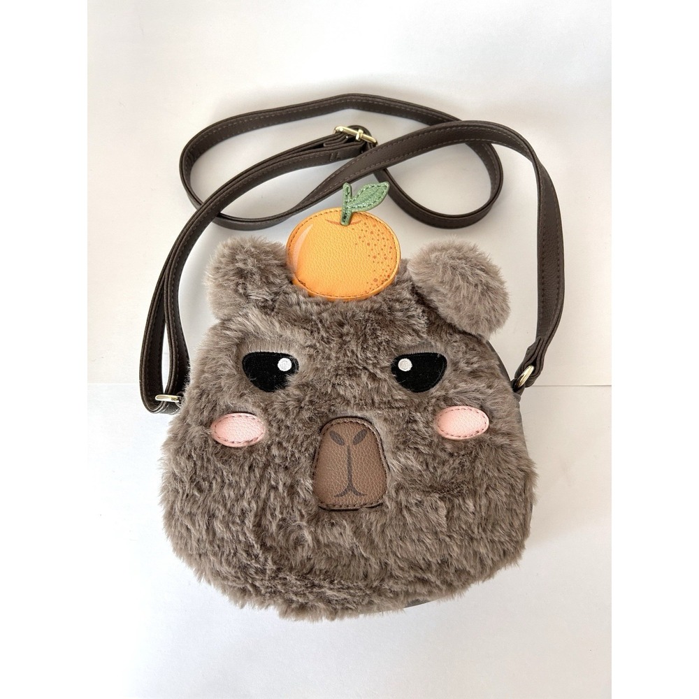 Hot Topic Capybara Plush Crossbody Bag Purse‎